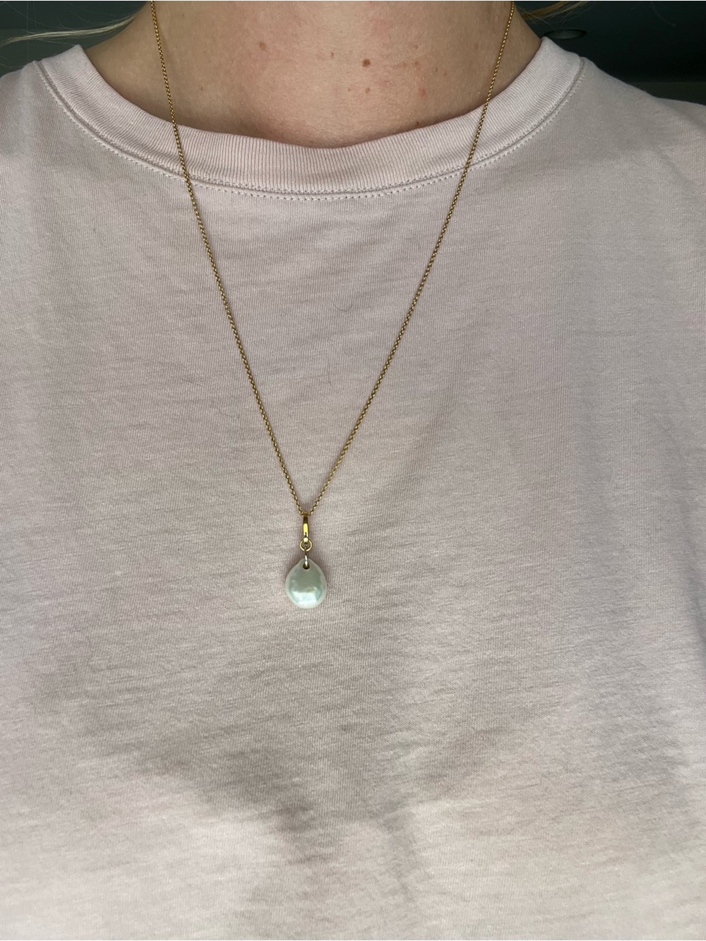Mejuri Pearl Pendant Necklace
